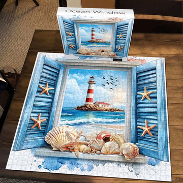 Puzzle finestra oceanica puzzle 1000 pezzi